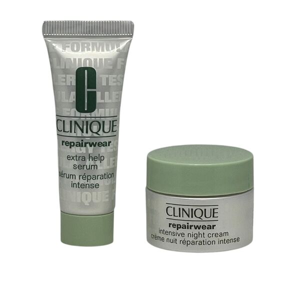 Clinique Other - Clinique Repairwear Extra Help Serum & Intensive Night Cream .5 Oz Discontinued
